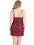Arias Closet Büyük Beden Bordo Kısa Jakarlı Gecelik OZN-14025 1