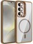 Samsung Galaxy A55 Kılıf Standlı Mika Magsafe Hassas Butonlu Metal Tuşlu + Kamera Lens Camı Hediyeli Set 1