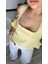Açık Sarı Peplum Korse Bluz 2