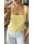 Açık Sarı Peplum Korse Bluz 5
