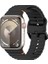 Apple Watch 10 Serisi 42MM - 38/40/41MM Kordon Dekoratif Örgü Çizgili Spor Silikon Kayış 2