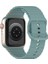 Apple Watch 10/11 42mm-38/40/41mm Kordon Dekoratif Örgü Çizgili Spor Silikon Kayış 2/3/4/5/6/se/7/8/9 1