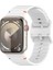 Apple Watch 10 Serisi 42MM - 38/40/41MM Kordon Dekoratif Örgü Çizgili Spor Silikon Kayış 2