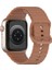 Apple Watch 44/45/46/49mm Kordon Dekoratif Örgü Çizgili Spor Silikon Kayış 2/3/4/5/6/se/7/8/9/10/11/ultra 1