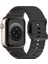 Apple Watch 44/45/46/49mm Kordon Dekoratif Örgü Çizgili Spor Silikon Kayış 2/3/4/5/6/se/7/8/9/10/11/ultra 1