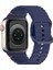 Apple Watch 10 Serisi 42MM - 38/40/41MM Kordon Dekoratif Örgü Çizgili Spor Silikon Kayış 1