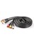 5 Metre - 3rca Erkek 3 Rca Erkek Kompozit Ses Video Av Kablosu - Özel Bakır Seri 2