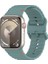 Apple Watch 44/45/46/49mm Kordon Dekoratif Örgü Çizgili Spor Silikon Kayış 2/3/4/5/6/se/7/8/9/10/11/ultra 2