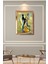 Gold Çerçeveli, Yağlı Boya Saksafonlu Cam Aynalı Çerçeve Tablo 4