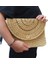 3565 El Yapımı Kağıt Ip Şapka ve Clutch Çanta Set / Bej 2