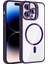 iPhone 14 Pro Max Kılıf Standlı ve Kamera Lens Hediyeli M-Safe Şarj Özellikli F10T Etro Kapak - Deri 1