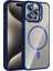 iPhone 15 Pro Max Kılıf Standlı ve Kamera Lens Hediyeli M-Safe Şarj Özellikli F10T Etro Kapak - Laci 1