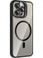 iPhone 15 Pro Max Kılıf Standlı ve Kamera Lens Hediyeli M-Safe Şarj Özellikli F10T Etro Kapak - Laci 4