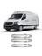 Mercedes Sprinter W907 Uyumlu 2019 ve Üzeri Krom Kapı Kolu 3 Kapı Paslanmaz Çelik 1