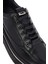 Erkek Siyah Bağcıklı Deri Sneaker 25WFD654918 9