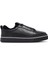 Erkek Siyah Bağcıklı Kalın Tabanlı Deri Sneaker 25WFD655018 1