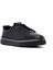 Erkek Siyah Bağcıklı Kalın Tabanlı Deri Sneaker 25WFD655018 6