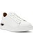 Erkek Beyaz Bağcıklı Kalın Tabanlı Deri Sneaker 25WFD6107FT 6