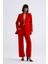 Kadın Takım Elbise Ceket ve Pantolon | TK34239 Kırmızı 2