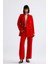 Kadın Takım Elbise Ceket ve Pantolon | TK34239 Kırmızı 6