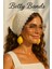 Betty Bands Krem Nakış Desenli Yazlık Bandana – Bağlamalı Model Üçgen Bağcıklı Form 1