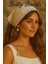 Betty Bands Krem Nakış Desenli Yazlık Bandana – Bağlamalı Model Üçgen Bağcıklı Form 2