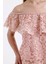 Volan Detaylı Astarlı Dantel Bluz | BLZ33454 Pudra 4