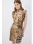 Leopar Desenli Örme Elbise 2