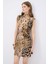 Leopar Desenli Örme Elbise 5