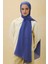 Paris Ipeği Saks Mavi Renk Pamuklu Şal 3