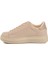 Ekru Bağcıklı Kadın Sneaker 2