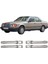 Mercedes W124 Uyumlu 1984-1995 Krom Kapı Kolu 4 Kapı (2 Delik) Paslanmaz Çelik 1