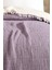 Tek Kişilik 5 Katlı %100 Pamuk Müslin Yatak Örtüsü - Lila 3