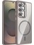 Samsung Galaxy S22 Ultra Kılıf Standlı Mika Magsafe Hassas Butonlu Metal Tuşlu + Kamera Lens Camı Hediyeli Set 1