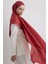 Paris Ipeği Kızılcık Renk Pamuklu Şal 1