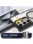 Samsung Galaxy S24 Ultra Kılıf Standlı Mika Magsafe Hassas Butonlu Metal Tuşlu + Kamera Lens Camı Hediyeli Set 3