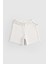 Organik Pamuk Pointel Bebek Ekru Şort Takımı 4