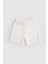 Organik Pamuk Pointel Bebek Ekru Şort Takımı 6