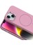 iPhone 14 Kılıf M-Safe Şarj Özellikli Metal Kamera Çerçeveli Tdom Edi Silikon Kapak - Rose Gold 4