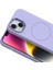 iPhone 14 Kılıf M-Safe Şarj Özellikli Metal Kamera Çerçeveli Tdom Edi Silikon Kapak - Rose Gold 7
