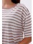 Çizgili %100 Compact Penye Süprem Basic Oversize T-Shirt 4