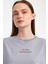 "no Tıme For Romance" Baskılı %100 Penye Süprem Kadın Oversize T-Shirt 2