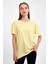 Düz Renk %100 Kompakt Penye Süprem Basic Oversize Tişört 1