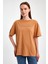 "shine Your Light" Baskılı %100 Penye Süprem Kadın Oversize T-Shirt 1