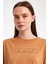 "shine Your Light" Baskılı %100 Penye Süprem Kadın Oversize T-Shirt 2