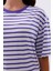 Çizgili %100 Compact Penye Süprem Basic Oversize T-Shirt 3