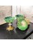 Metal Ayaklı Cam Dondurmalık Yeşil 6lı 1