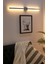 Krom Renk Modern Dekoratif LED Duvar Aplik Uzun Çubuk LED Tekli 80 cm Gün Işığı 1