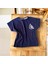 Arka Smile Weekend Baskılı 36/1 Süprem Erkek Tshirt Lacivert 1