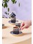 6 Kişilik Siyah Kahve Fincanı Takımı, 90 Ml, Şık ve Kullanışlı Set 3